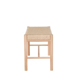 ABANO Banc en bois et corde tressée L80cm
