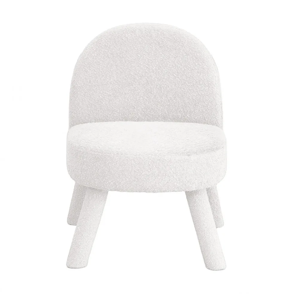 ABICA Fauteuil en tissu bouclette