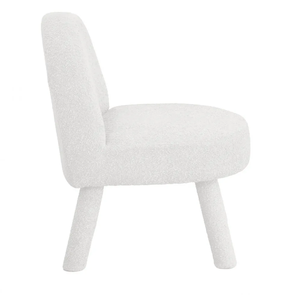 ABICA Fauteuil en tissu bouclette