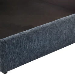 ACARA Lit coffre matelassé en tissu 140x190cm
