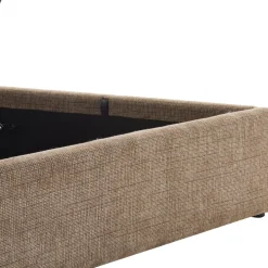 ACARA Lit coffre matelassé en tissu 160x200cm