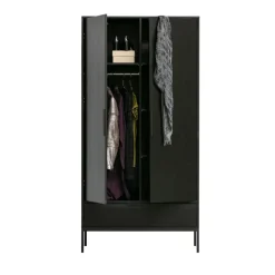 ADAM Armoire 2 portes 1 tiroir en bois