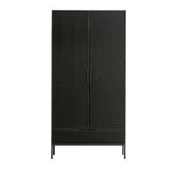 ADAM Armoire 2 portes 1 tiroir en bois