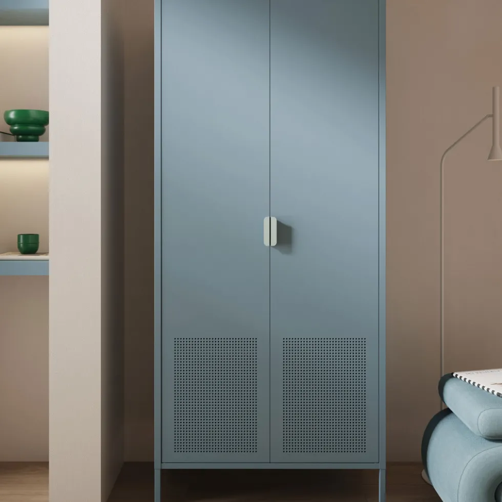 ADEL Armoire 2 portes en métal H180cm