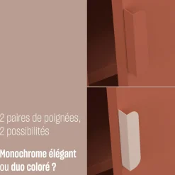 ADEL Armoire 2 portes en métal H180cm