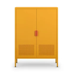 ADEL Buffet haut 2 portes en métal H110cm