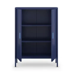 ADEL Buffet haut 2 portes en métal H110cm