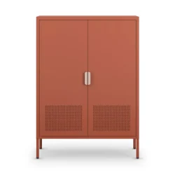 ADEL Buffet haut 2 portes en métal H110cm