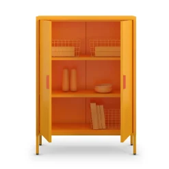 ADEL Buffet haut 2 portes en métal H110cm