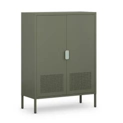ADEL Buffet haut 2 portes en métal H110cm