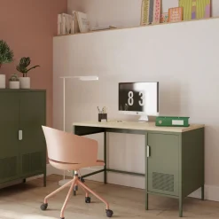 ADEL Bureau 1 porte en métal L120cm