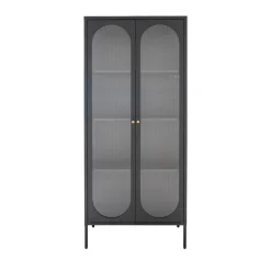 ADELAIDE Vitrine en verre et métal H180cm