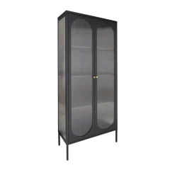 ADELAIDE Vitrine en verre et métal H180cm