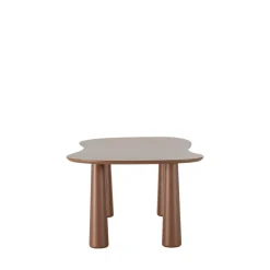 ADRINE Table à manger 8 personnes organique en bois