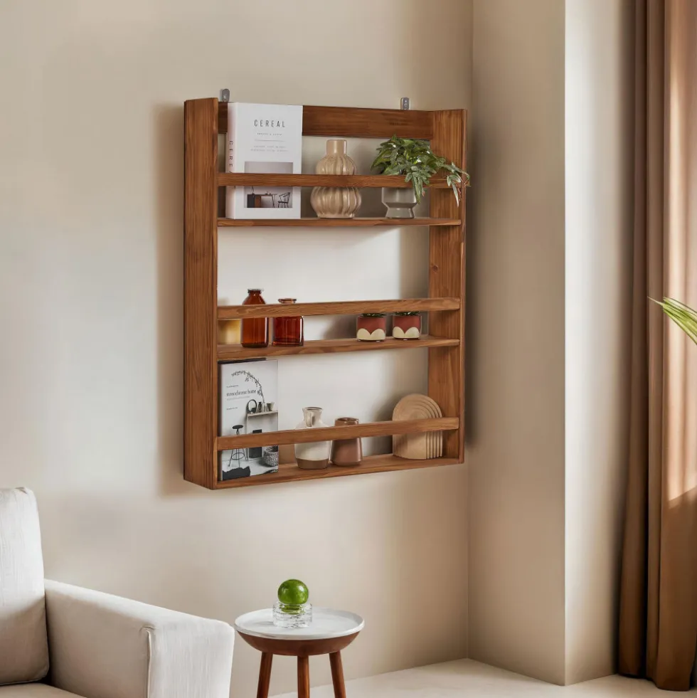 AKI Étagère murale en bois L73cm