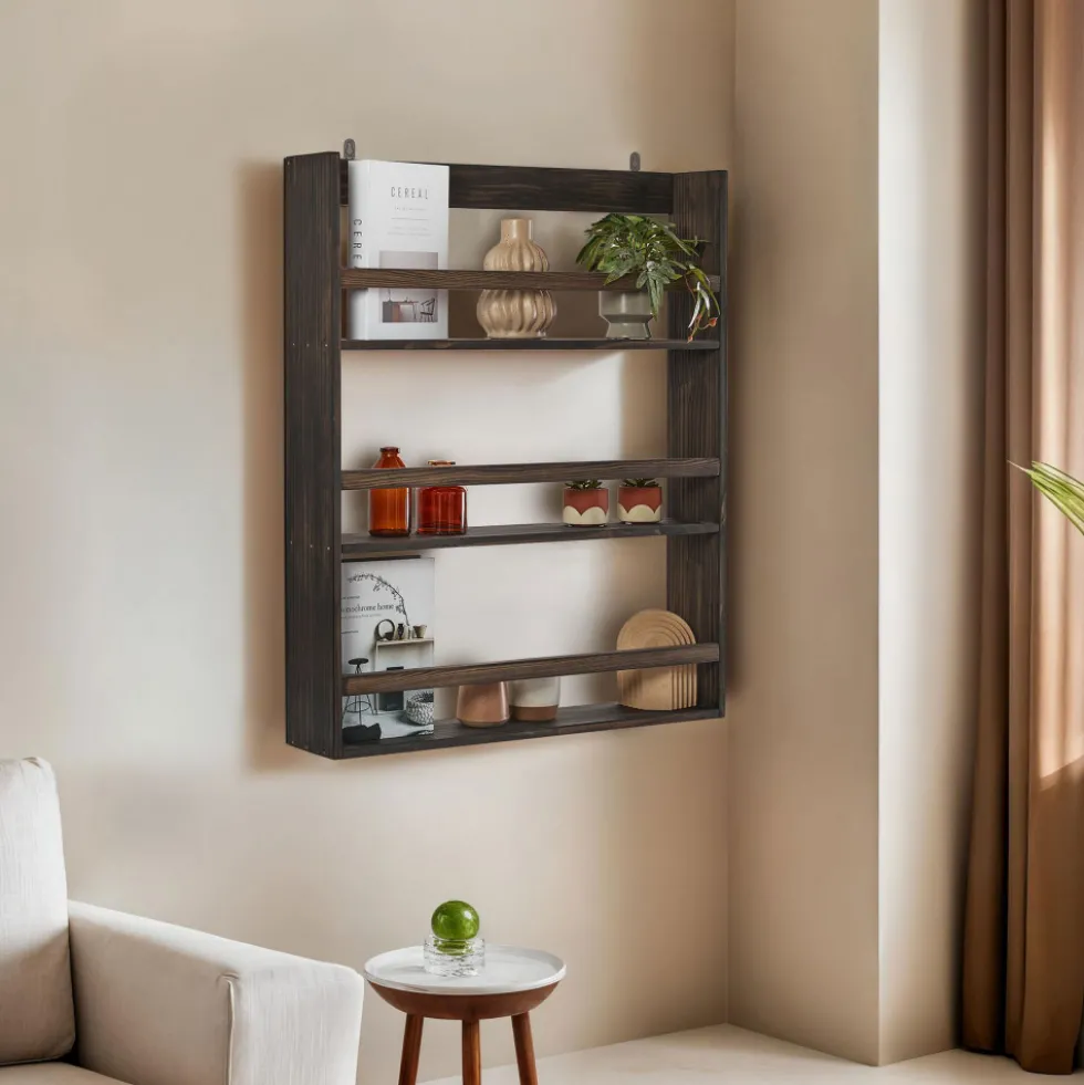 AKI Étagère murale en bois L73cm