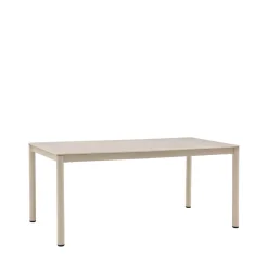 ALCUDIA Table à manger 8 personnes en céramique et métal