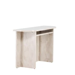 ALESUND Console aux bords arrondis effet marbre L120cm