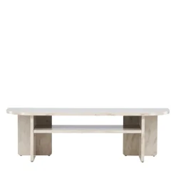 ALESUND Meuble TV effet marbre L140cm