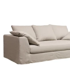 AMANY Canapé convertible 3 places entièrement déhoussable en tissu
