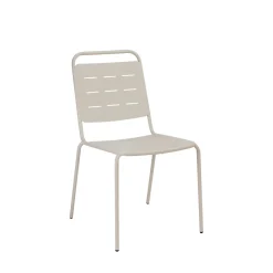 ARIA Lot de 4 chaises de jardin en métal