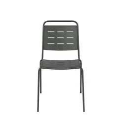 ARIA Lot de 4 chaises de jardin en métal