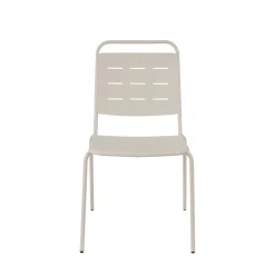 ARIA Lot de 4 chaises de jardin en métal