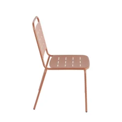 ARIA Lot de 4 chaises de jardin en métal