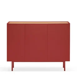ARISTA Buffet en bois 3 portes 3 tiroirs L110cm