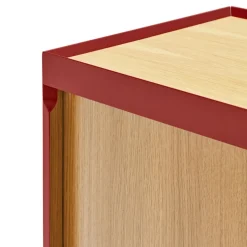 ARISTA Buffet en bois 3 portes 3 tiroirs L110cm