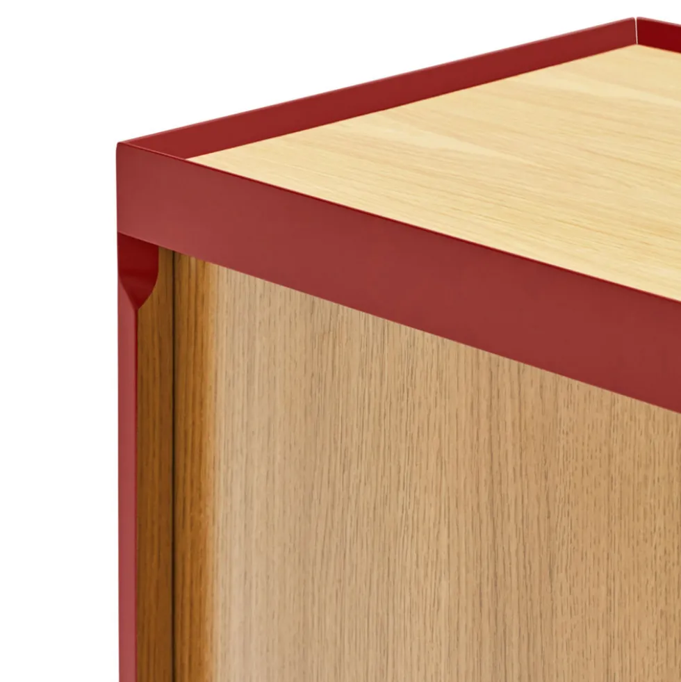 ARISTA Buffet en bois 3 portes 3 tiroirs L110cm