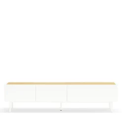 ARISTA Meuble TV en bois 1 porte 2 tiroirs L180cm