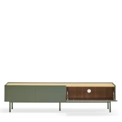 ARISTA Meuble TV en bois 1 porte 2 tiroirs L180cm