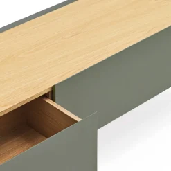 ARISTA Meuble TV en bois 1 porte 2 tiroirs L180cm