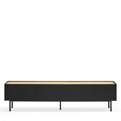 ARISTA Meuble TV en bois 1 porte 2 tiroirs L180cm