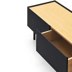 ARISTA Meuble TV en bois 1 porte 2 tiroirs L180cm