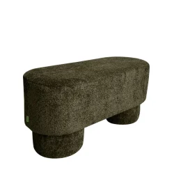 ARLO Banc arrondie en tissu bouclette L92cm