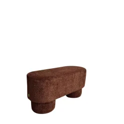 ARLO Banc arrondie en tissu bouclette L92cm