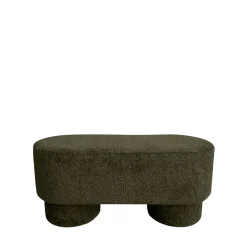 ARLO Banc arrondie en tissu bouclette L92cm
