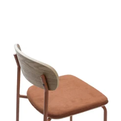 ARNO Lot de 2 chaises de bar en tissu et métal H66cm