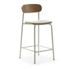ARNO Lot de 2 chaises de bar en tissu et métal H66cm