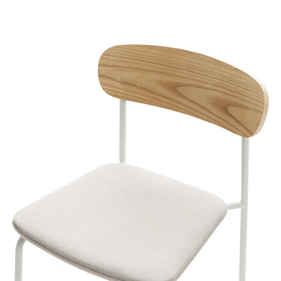 ARNO Lot de 2 chaises de bar en tissu et métal H66cm