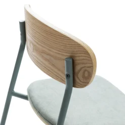 ARNO Lot de 2 chaises de bar en tissu et métal 66 cm