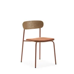 ARNO Lot de 2 chaises en tissu et métal