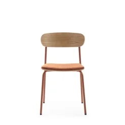 ARNO Lot de 2 chaises en tissu et métal