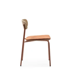 ARNO Lot de 2 chaises en tissu et métal