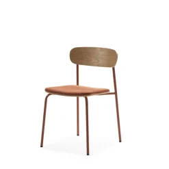 ARNO Lot de 2 chaises en tissu et métal