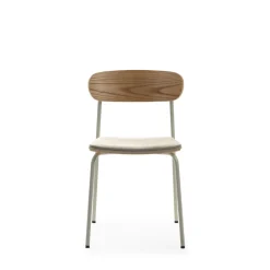 ARNO Lot de 2 chaises en tissu et métal