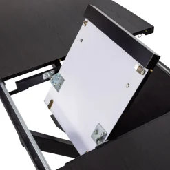 ARROS Table à manger extensible ovale 8 à 10 personnes en bois et métal