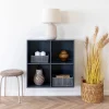 ASMARA Tabouret en tissu et métal H43cm
